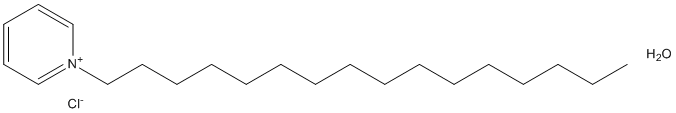 Cetylpyridinium chloride monohydrate Structure